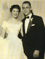 Love Story, Atlanta Magazine, by Mickey Goodman.  Pictured- Mickey and Phil Goodman on their wedding day